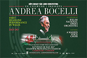 Andrea Bocelli Tickets Cardiff - May 2027 Premium Ticket and Hotel Experiences
