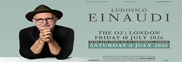 Ludovico Einaudi Tickets London The O2 Arena 2026